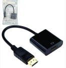 A-DPM-HDMIF-08 ** Gembird DisplayPort v1 to HDMI adapter cable, black(alt A-DPM-HDMIF-002)(239)